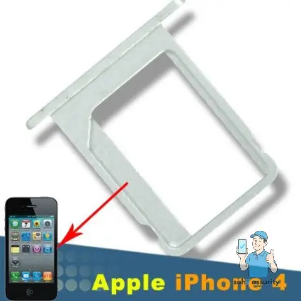 Sim Card Tray Holder Slot for Apple iPhone 4G OG thumbnail